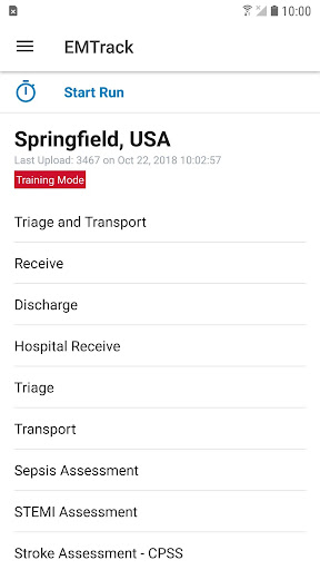 EMTrack Screen 2
