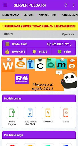 SERVER PULSA R4 Screen 2