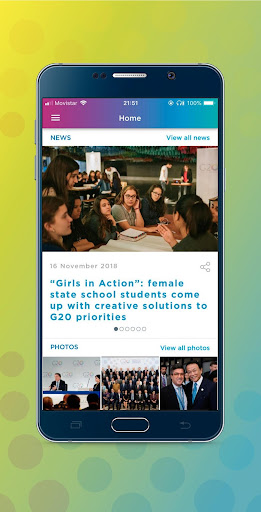 Android application G20 Argentina 2018 screenshort