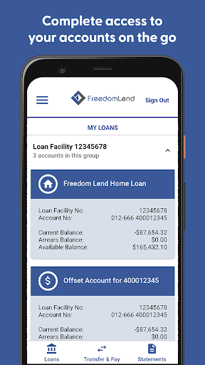 Freedom Lend Mobile Access Screen 3