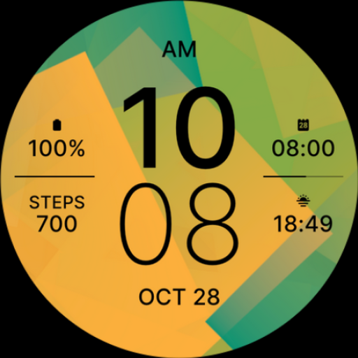 Yellow Green Fit Watch Face logo