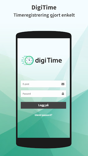 Android application DigiTime: Timeregistrering screenshort