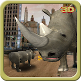 Angry Rhino Run 3D icon