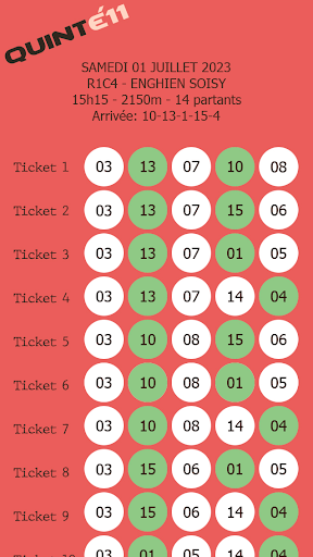 quinté 11 Screen 2