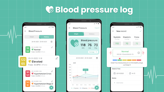 Blood Pressure Diary: Bp Log
