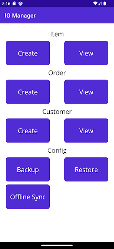 Android application Inventory-Order Manager screenshort