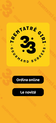 Android application Trentatre Giri Gourmand Burger screenshort