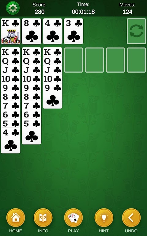 Spider Solitaire -Classic Gameのおすすめ画像5