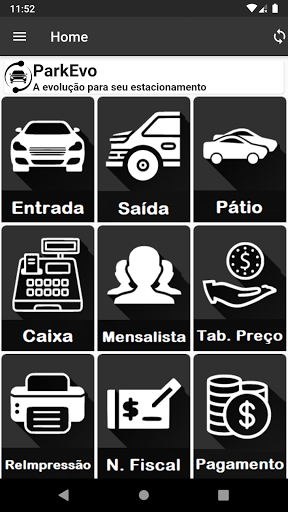 Android application ParkEvo Gestão Estacionamento screenshort