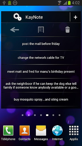 Android application KayNote screenshort