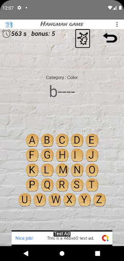 Android application The secret word screenshort