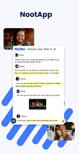 Android application Noota — Live Transcription screenshort