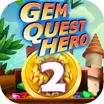 Cover Image of Baixar Gem Quest Hero 2 - Jewel Games Quest Match 3 1.1.0 APK