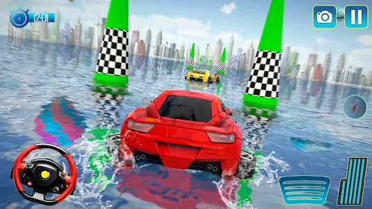 Water Surfing Mega Ramp Game