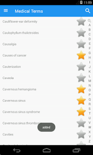 Medical Terminology Dictionary Screenshot