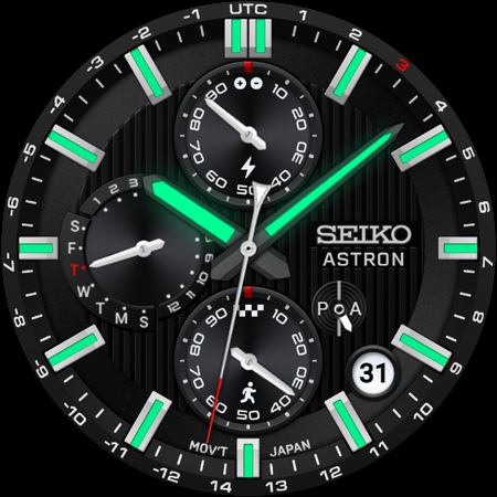 SEIKO ASTRON 2 Watch Face