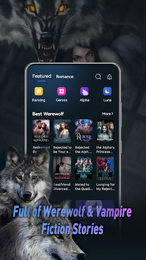 Android application NovelDawn - Werewolf & Vampire screenshort