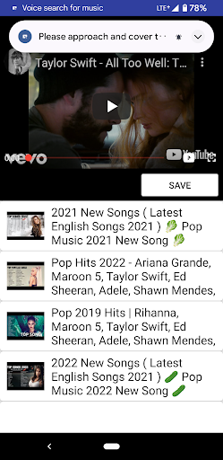VSFM - Voice search for music Screen 2