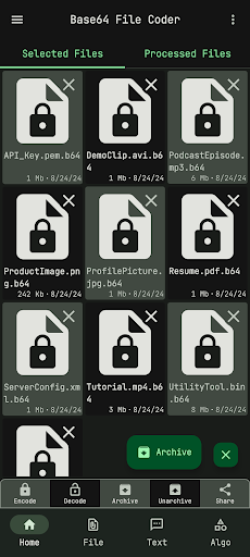 Base64 File Encoder Decoder Screen 3