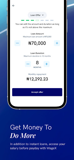Money In Minutes | WageX Screen 2