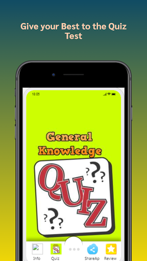 Android application General Knowledge : Quiz Test screenshort