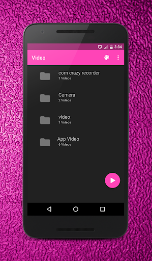 Android application Video Player screenshort
