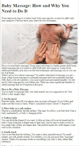 Baby Massage Guide 1.0.0 APK + Mod (Unlimited money) إلى عن على ذكري المظهر