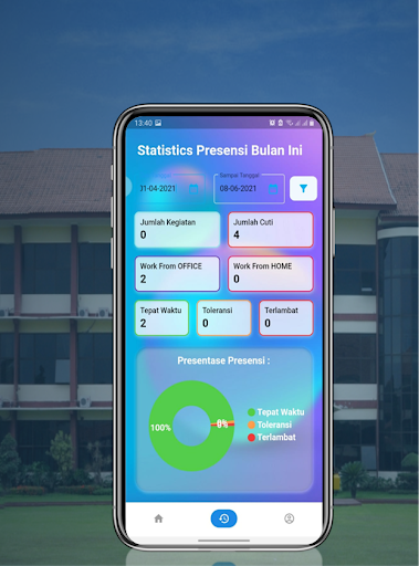 Android application Monitoring Presensi POLIJE screenshort