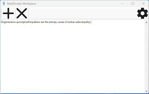 MediDictate Screen 2