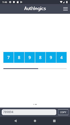 Authlogics Authenticator Screen 2