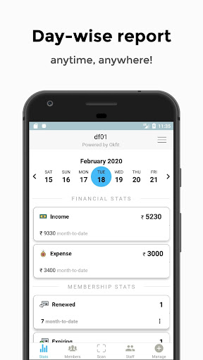 Okfit Manager Screen 2