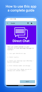 WhatsDirect: Chat w/o contacts