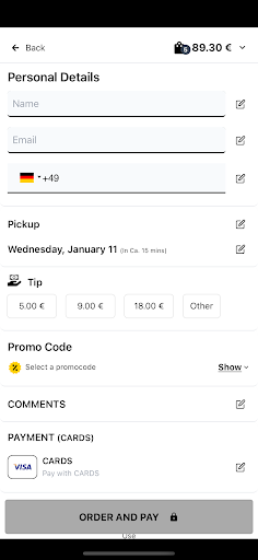 Pizzeria Euro Blitz Screen 2