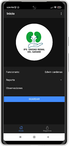 Android application Ips Renal PQRS screenshort