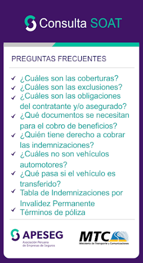 Consulta SOAT Screen 3