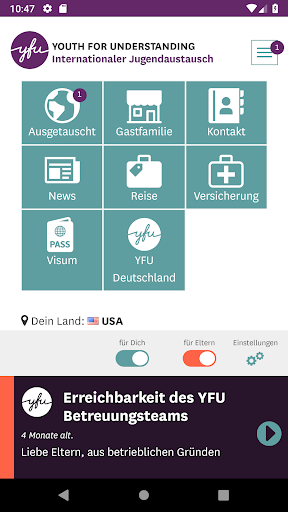 YFU App Screen 3