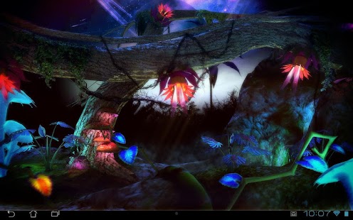 Captura de tela do Alien Jungle 3D Live Wallpaper