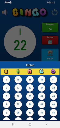 Bingo Cards and Draw at Home Screen 2