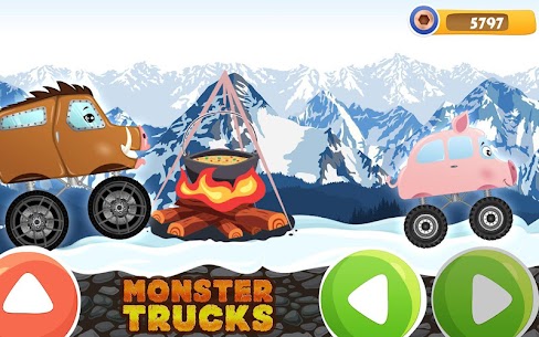 الشاحنات الوحش – لعبة سيارة للأطفال 3