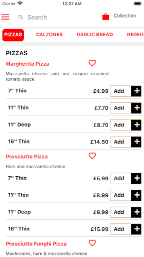 RODEOS PIZZA Screen 3