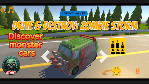 Android application Drive & Destroy: Zombie Storm screenshort