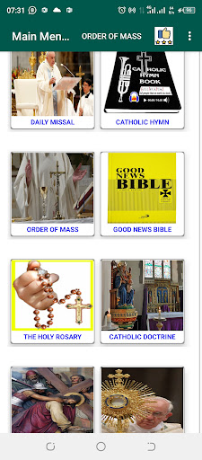 Android application Catholic Missal, Bible, Hymn+ screenshort