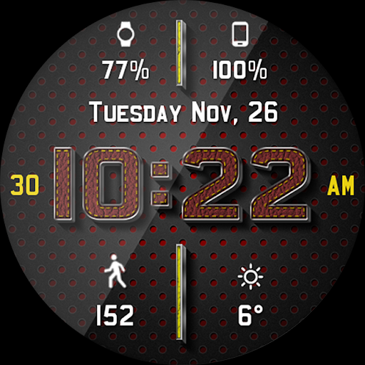 Chrome Leather HD Watch Face