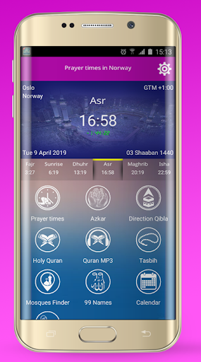 Android application Azan Norway : Prayer Time Norw screenshort