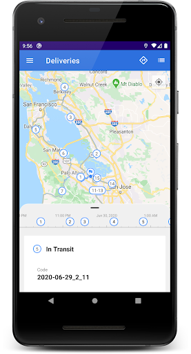 Deliveries – Route Planner Screen 2