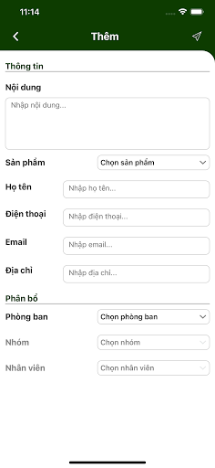 My CRM Screen 2