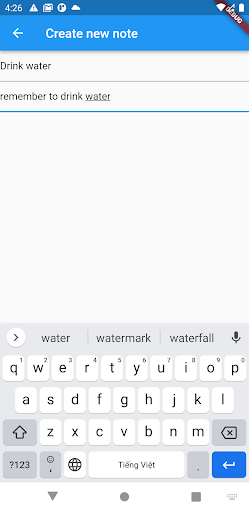 Android application MD Note screenshort