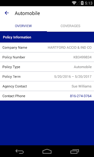 Bakker Agency Insurance Screen 2