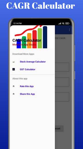 Android application CAGR Calculator for Stock & MF screenshort