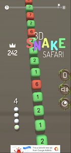 3D Snake Safari : Running Game